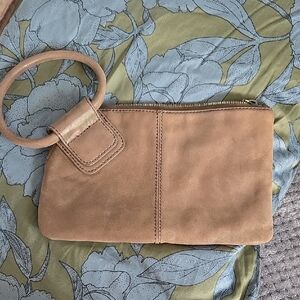 Hobo Metallic Tan Leather Women's Clutch